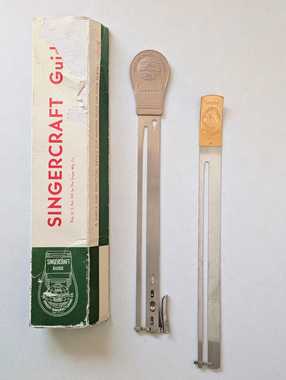 Vintage Singercraft Guides No. 1 and 2 Simanco 120987 120936 Rug Making Trims
